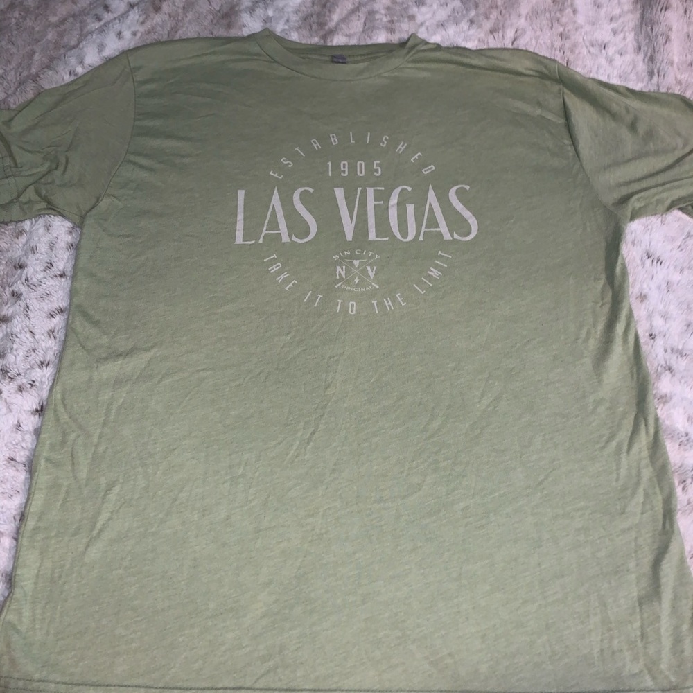 green t-shirt